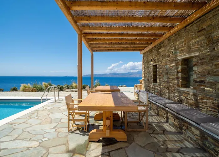 Independent Upper Floor Villa- Exclusive Pool- Andros Villa